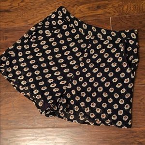 High-Waisted Floral Shorts